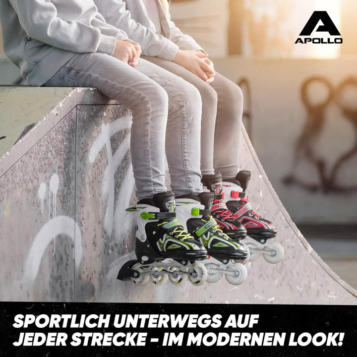 Apollo Super Blades, grössenverstellbare Inline Skates für Damen und Kinder, Inliner für Erwachsene,