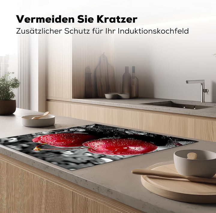 KitchenYeah© Herdabdeckplatte 78x78 cm Einteilig Herdabdeckung Abdeckplatte für Ceranfeld Abdeckung