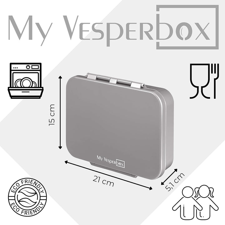 My Vesperbox – Bia - Bento Box Kinder - NEU - VERSTÄRKTE VERSCHLÜSSE - Auslaufsicher & BPA Frei - ex