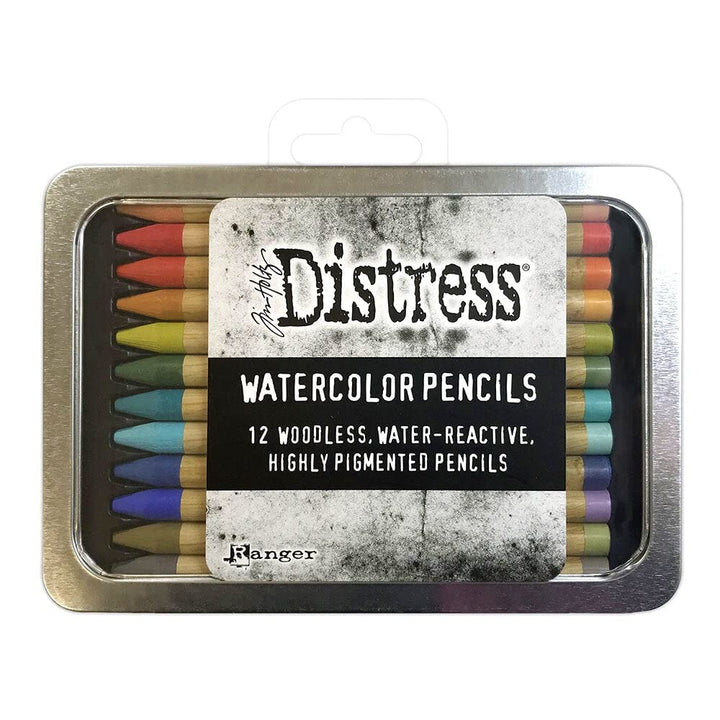 Ranger Industries Tim Holtz Distress Aquarellstifte-Set, 3 Stück, 12 Stück