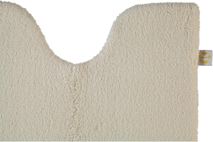 Rhomtuft Badteppiche Square Natur-Jasmin - 20 Toilettenvorlage mit Ausschnitt 55x60 cm, Toilettenvor