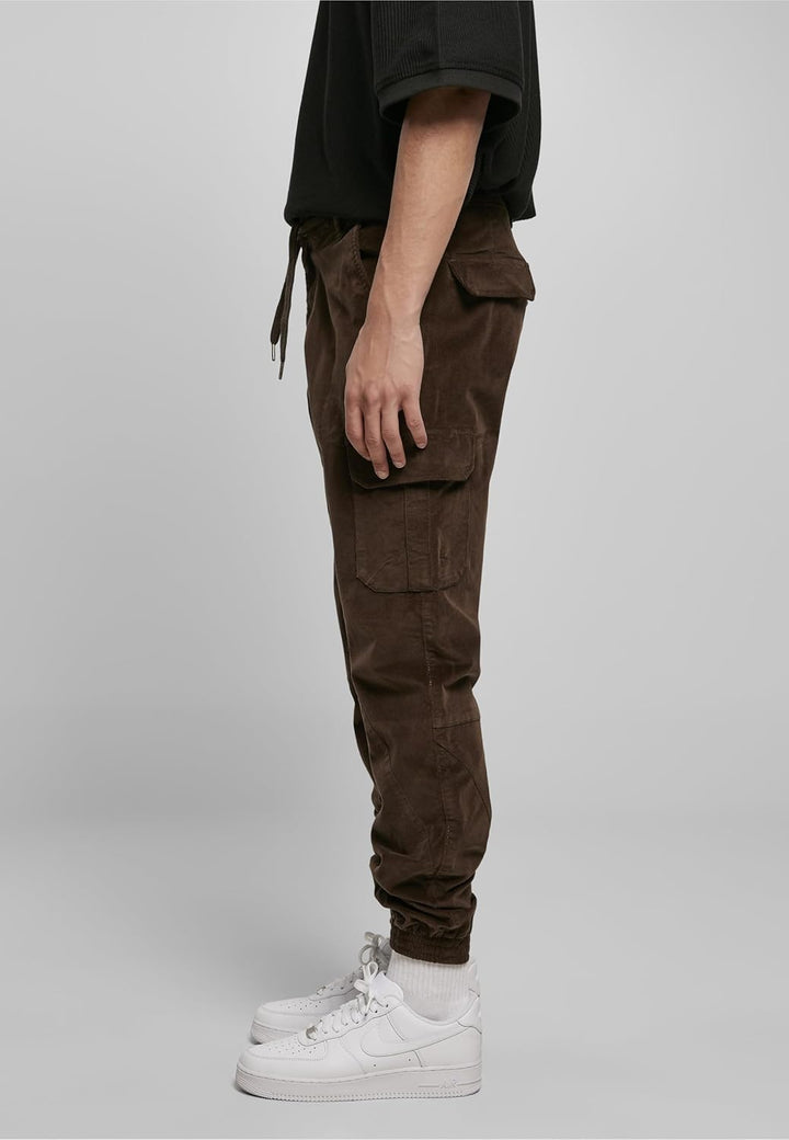 Urban Classics Herren Corduroy Cargo Jogging Pants Hose M Darkolive, M Darkolive