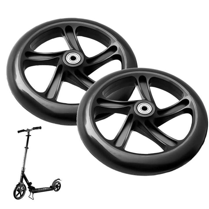 Stunt Scooter Rollen 200MM, 2 Stück Scooter Räder Ersatzräder, Mit Abec-7 Lager, Härte 88a, Aluminiu
