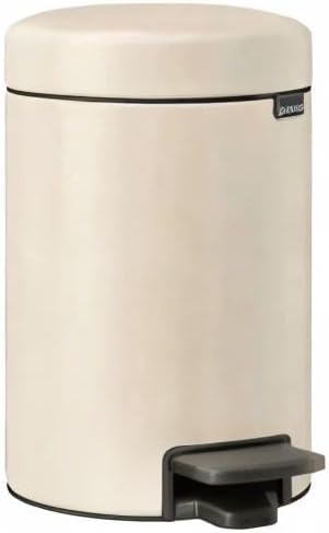 Brabantia - NewIcon Treteimer 3L - Kleiner Abfalleimer für Bad oder Toilette - Sanft Schliessender D