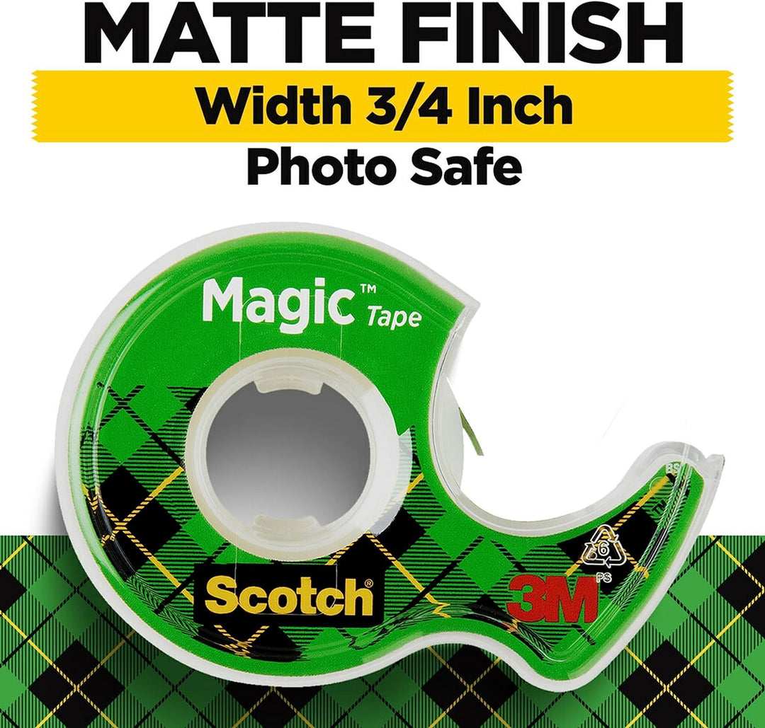 Scotch Magic Tape, 3/4 x 300 Inches, 12 Rolls (105) by Scotch