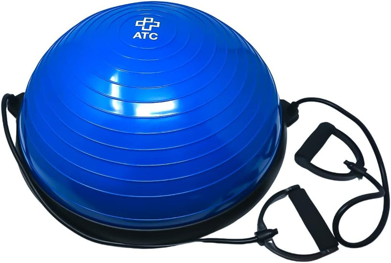 ATC Handels GmbH Balance Board Ball inkl. Widerstandsbändern und Pumpe - Balancetrainer für Fitness,