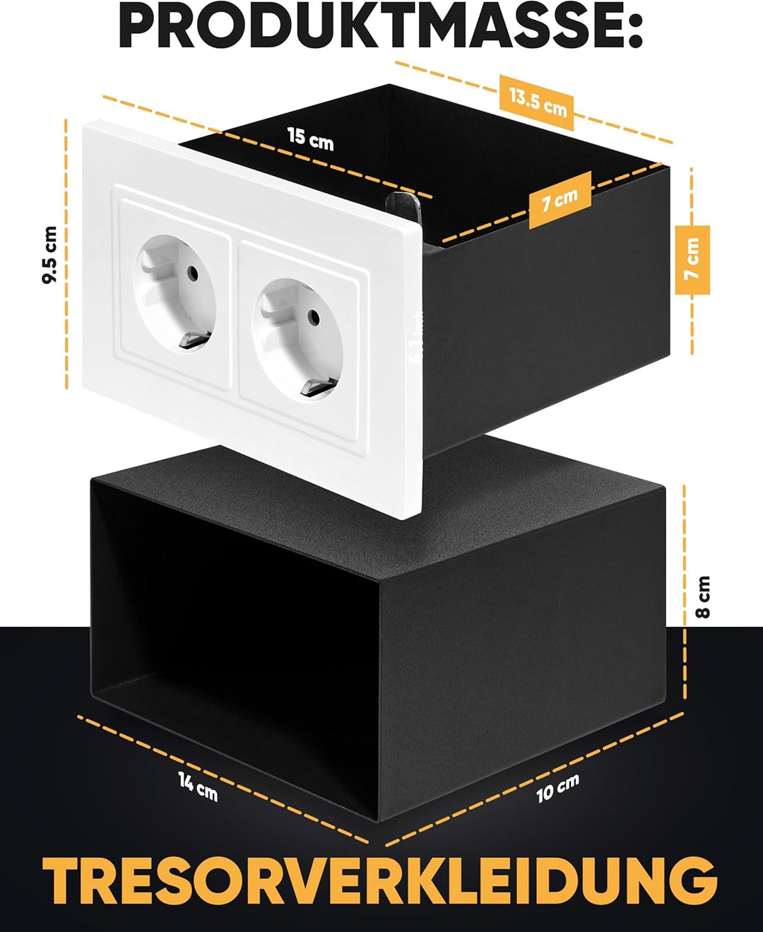 Elder Welder® Steckdosen Safe Tresor Versteck | Jetzt mit Fake-Stecker Funktion | Wandtresor zum Ein