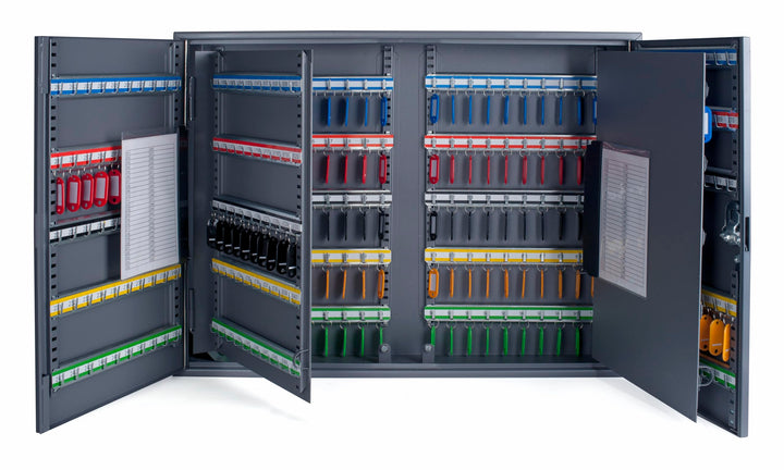 Pavo 8032129 Schlüssel-Kasten/Schrank, 300 Haken mit seitlichem Schlüsseleinwurf, dunkelgrau 300 Hak