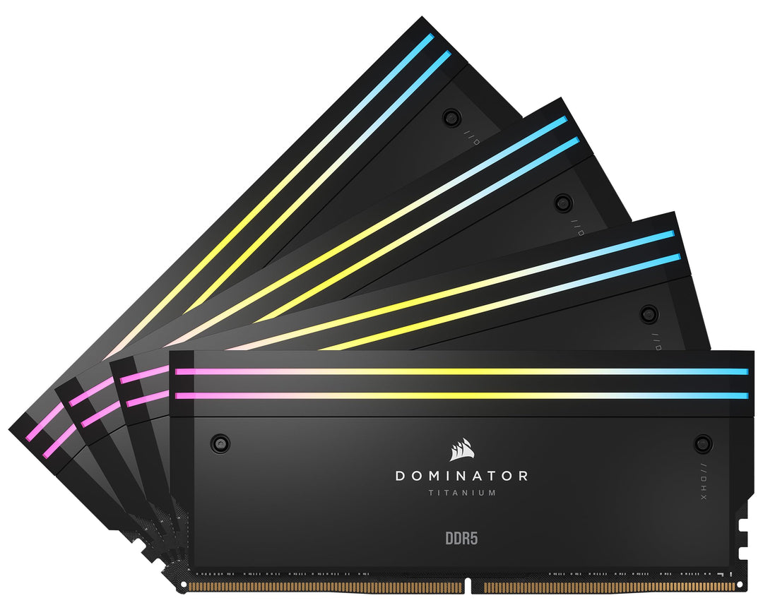 CORSAIR Dominator Titanium RGB DDR5 RAM 64GB (4x16GB) DDR5 6400MHz CL32 Intel XMP iCUE-Kompatibler C