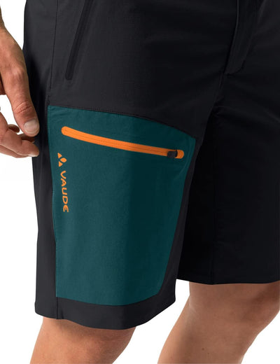 VAUDE Herren Shorts Men's Badile Shorts 46 Black/Green, 46 Black/Green