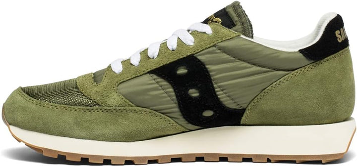 Saucony Jazz Original Vintage Herren Sportschuhe 40.5 EU Olive Black, 40.5 EU Olive Black