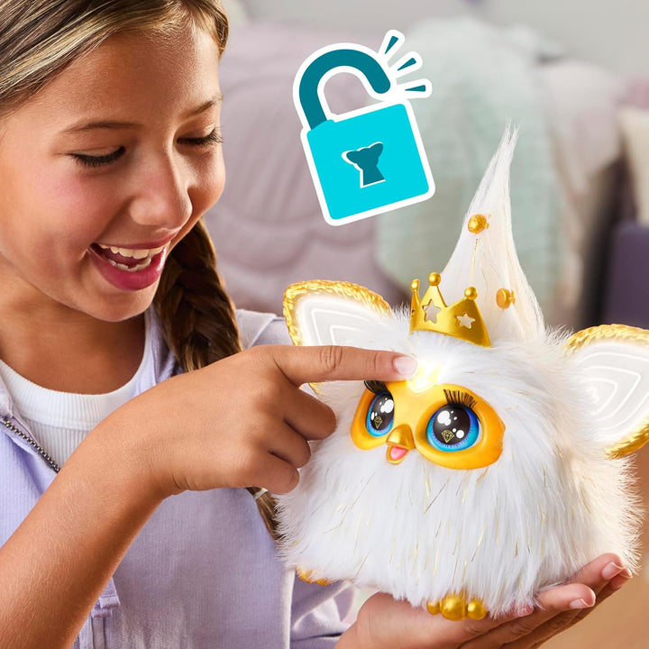 Hasbro Furby Gold Glam interaktives Plüschspielzeug
