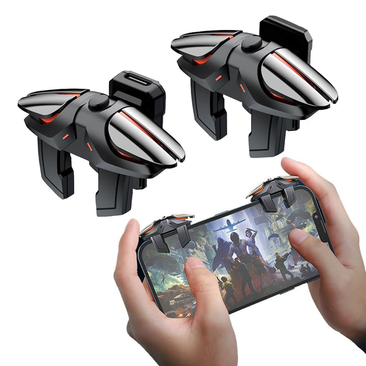 Ozkak PUBG Mobile Controller Trigger Schnellfeuer Rapide Fire 5 Stufen L1R1 L2R2 4 Auslöser Handy fü