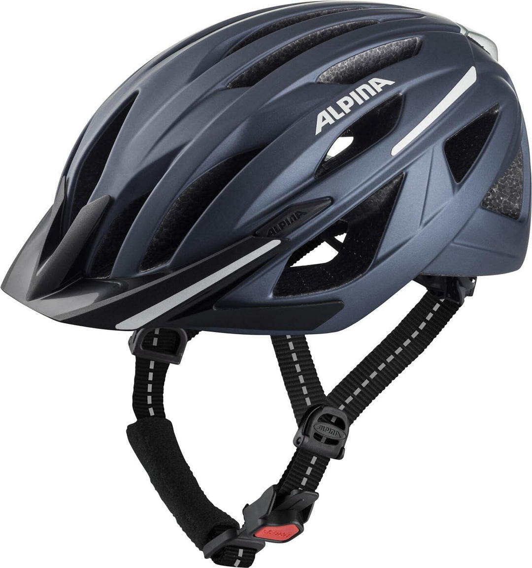 ALPINA HAGA - Stossabsorbierender, Sicherer &amp; Optimal Anpassbarer Urban Fahrradhelm Mit Integriertem