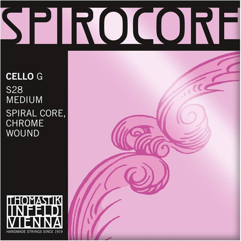 G Spirocore Cello mit gedrehtem Kern, verchromt