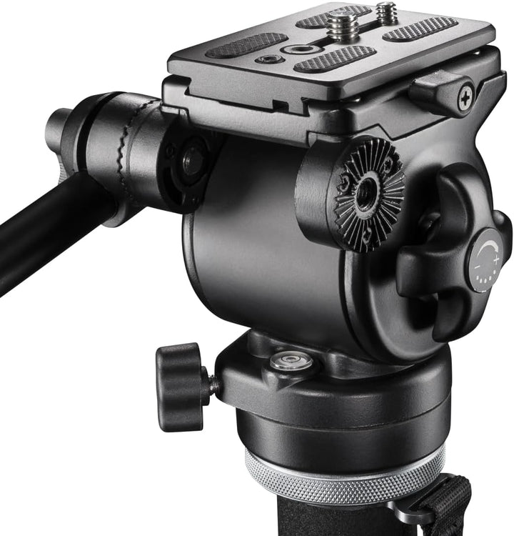 Mantona 19879 Video-Einbein-Stativ Dolomit Mono mit Video Neiger für stabilisiertes Filmen