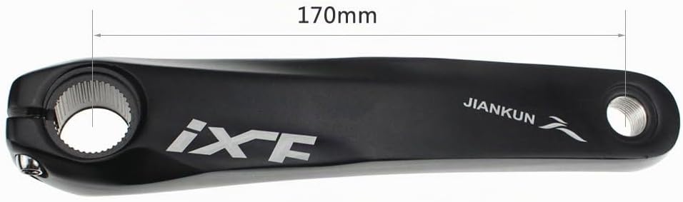 CYSKY Fahrrad Kurbelarm Set 170mm 104 BCD mit Tretlager Kit und Kettenblattschrauben für MTB BMX Ren