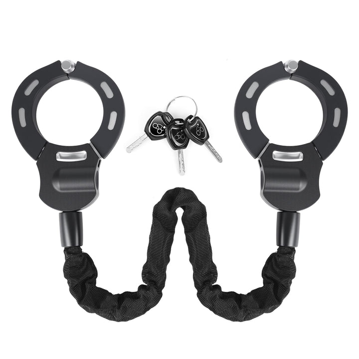 E Scooter Schloss, Handschellenschloss, Schloss für E Scooter mit Schlüssel & Gummi-Lock-Hülse, für