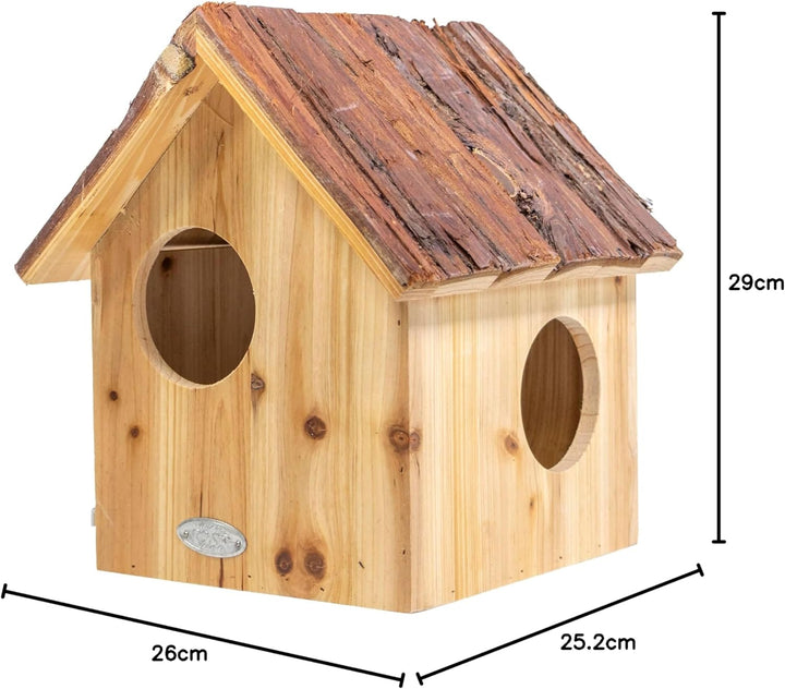 mgc24 Eichhörnchenhaus - Eichhörnchenkobel, Eichhörnchen Nistkasten zum Aufhängen für Garten und Bal