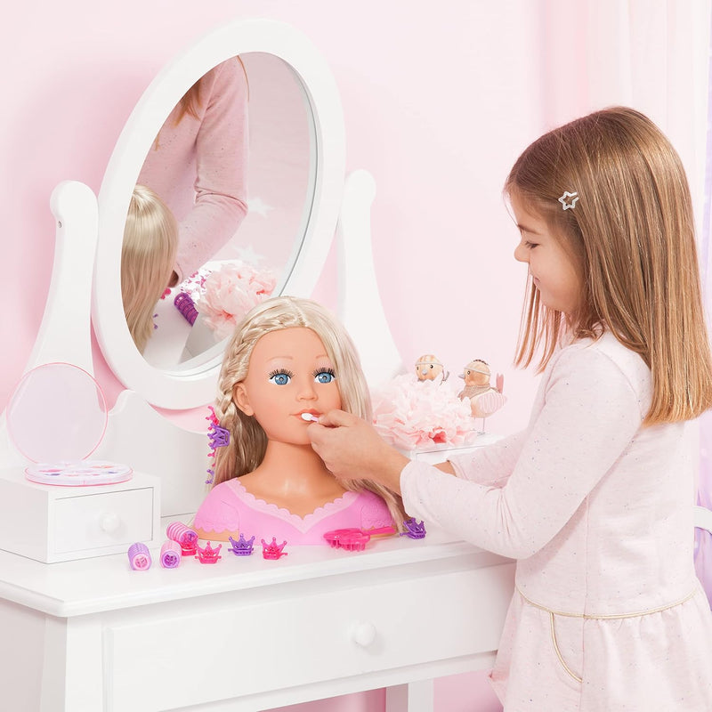 Bayer Design B2890088 90088AA Charlene Super Model Styling Head, Schminkkopf, Frisierkopf inklusiv K