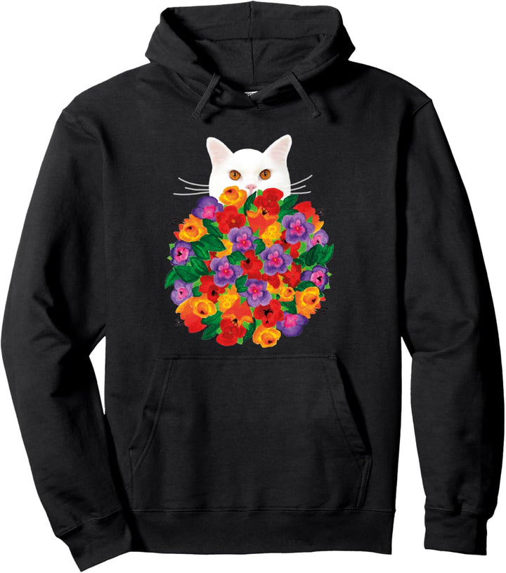 Gentleman mit Blumenstrauss nicht nur zum Geburtstag. Pullover Hoodie
