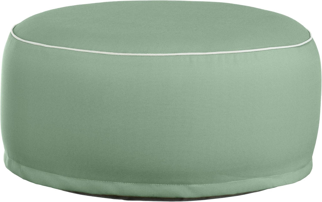 Brandsseller Outdoor Sitzhocker aufblasbar – Pouf Ø 55 x 25 cm – wasserabweisender Sitzsack für Gart