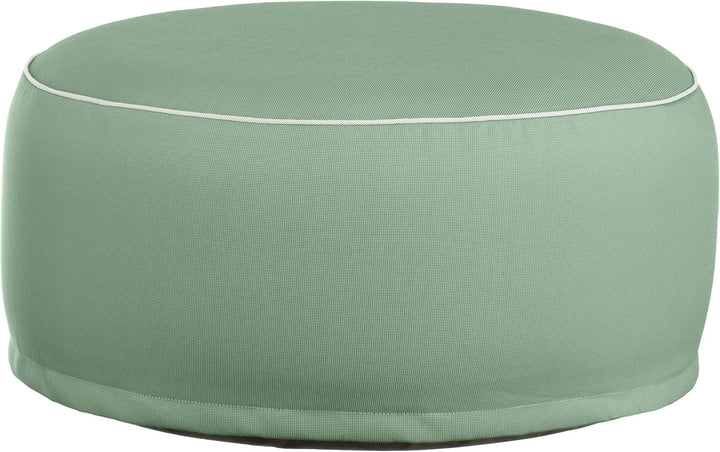 Brandsseller Outdoor Sitzhocker aufblasbar – Pouf Ø 55 x 25 cm – wasserabweisender Sitzsack für Gart