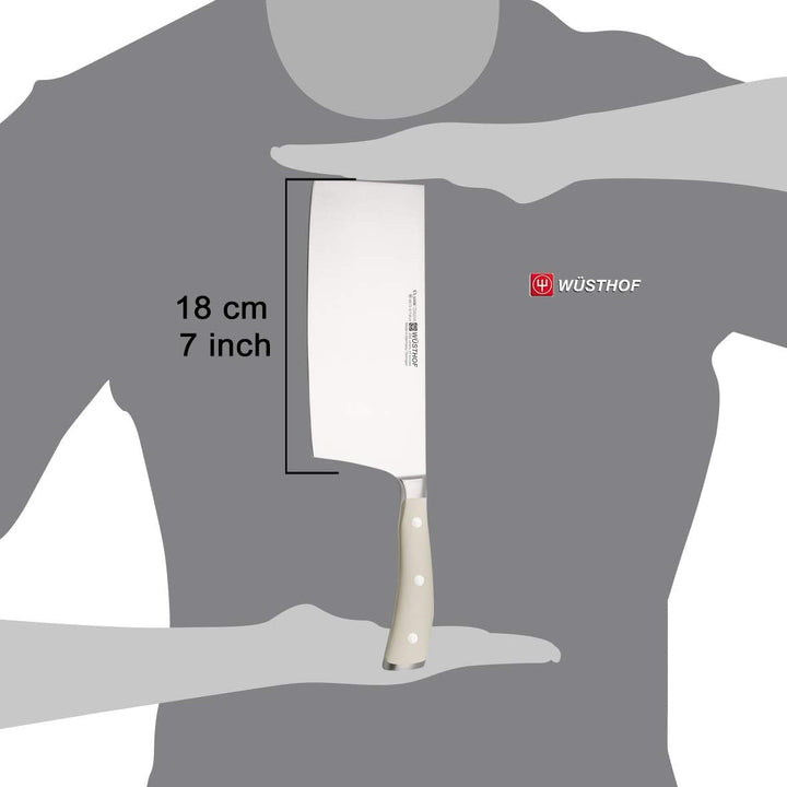 WÜSTHOF Classic Ikon Crème Chinesisches Kochmesser 18 cm