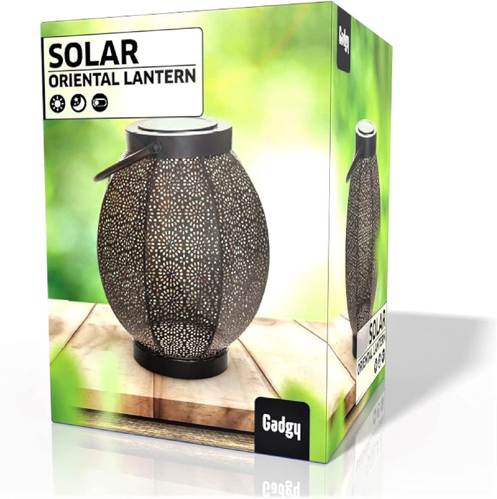 Gadgy Solar Laterne Aussen Blume | LED Solarlaterne für Aussen | Terassendeko Für Draussen | IP65-Wa
