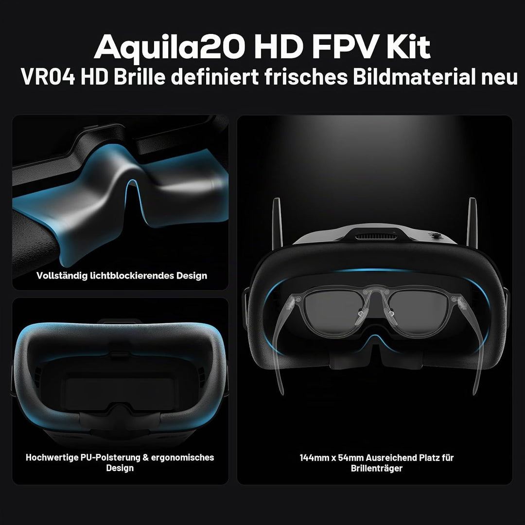 BETAFPV Aquila20 HD FPV Kit mit 1080P Kamera, Höhenhaltung, DVR Funktion, Integriertem P1 HD Digital