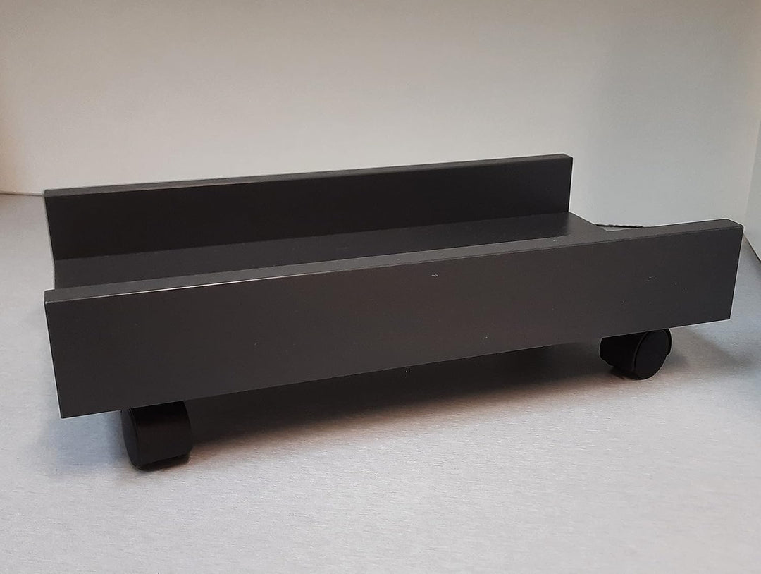 Henor CPU-Computerständer aus Holz mit Rädern 25 x 45 x 12,5 cm CPU-Aufzug mit Rädern Graphit Graphi