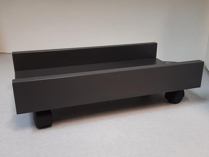 Henor CPU-Computerständer aus Holz mit Rädern 25 x 45 x 12,5 cm CPU-Aufzug mit Rädern Graphit Graphi