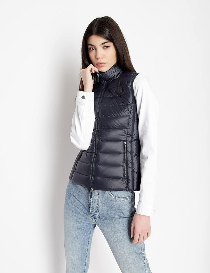 Armani Exchange Damen Down Vest M Blau, M Blau