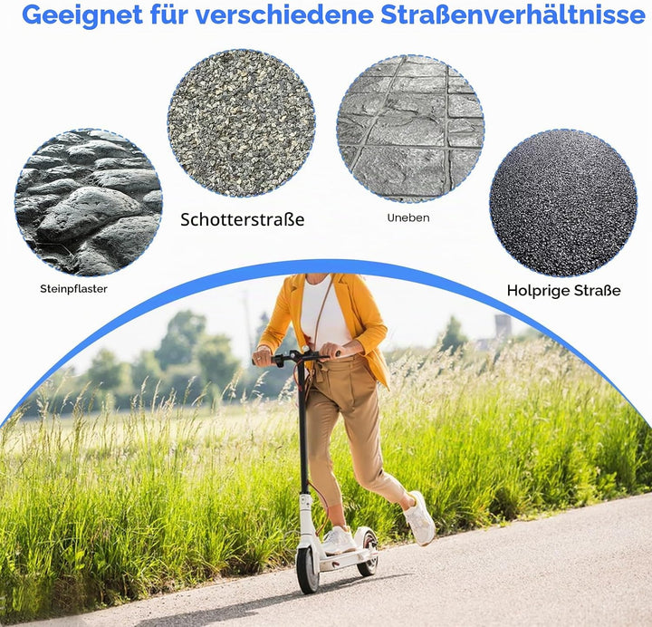 HPGAAVD 8,5 Zoll E Scooter Solid Reifen 2 Stück，50/75-6.1 Elektroroller Vollgummireifen für Xiaomi M
