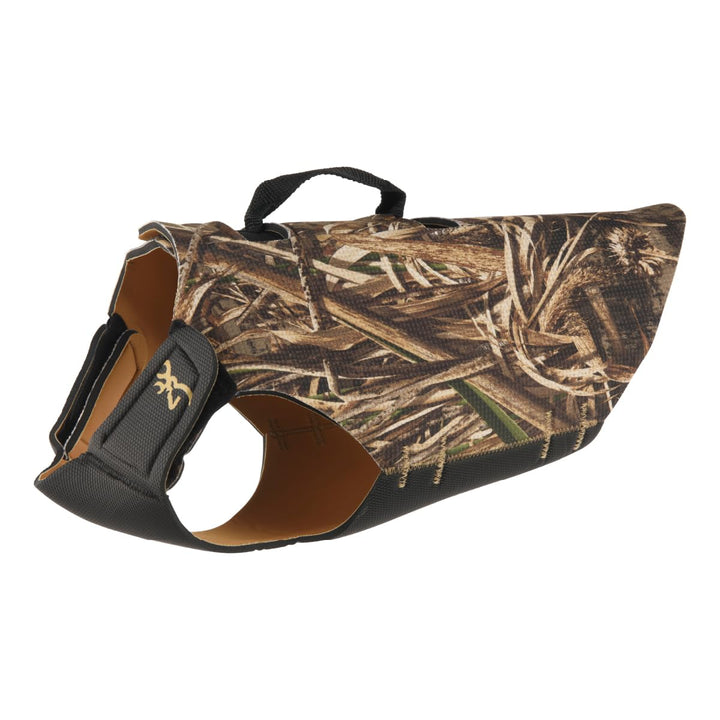 Browning Pet Dog Hundeweste aus Neopren, 5 mm Griff, gross, Realtree MAX-5 (5 mm), Grösse L Orange/A