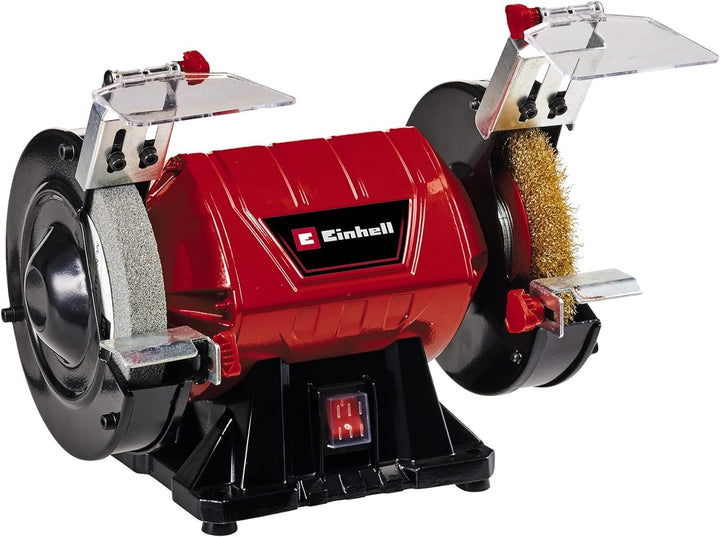Einhell Doppelschleifer TC-BG 150 B (max. 350 W, Ø 150 mm Schleifscheibe, Funkenschutz, Formkorrektu