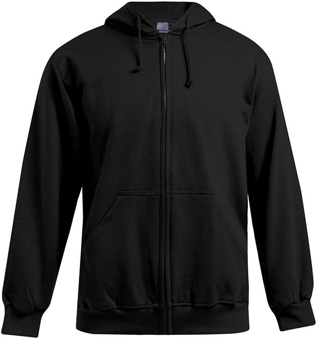 Zip Hoodie Jacke 80-20 Herren, Schwarz, L