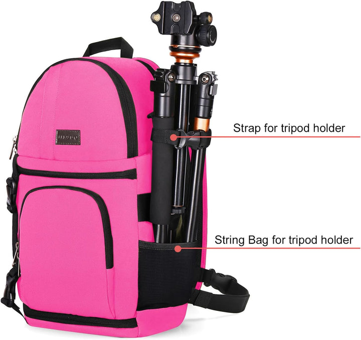 MOSISO Kameratasche Brust, DSLR/SLR/Spiegellose Kamera Rucksack Tasche Stossfester Fotografie Rucksa