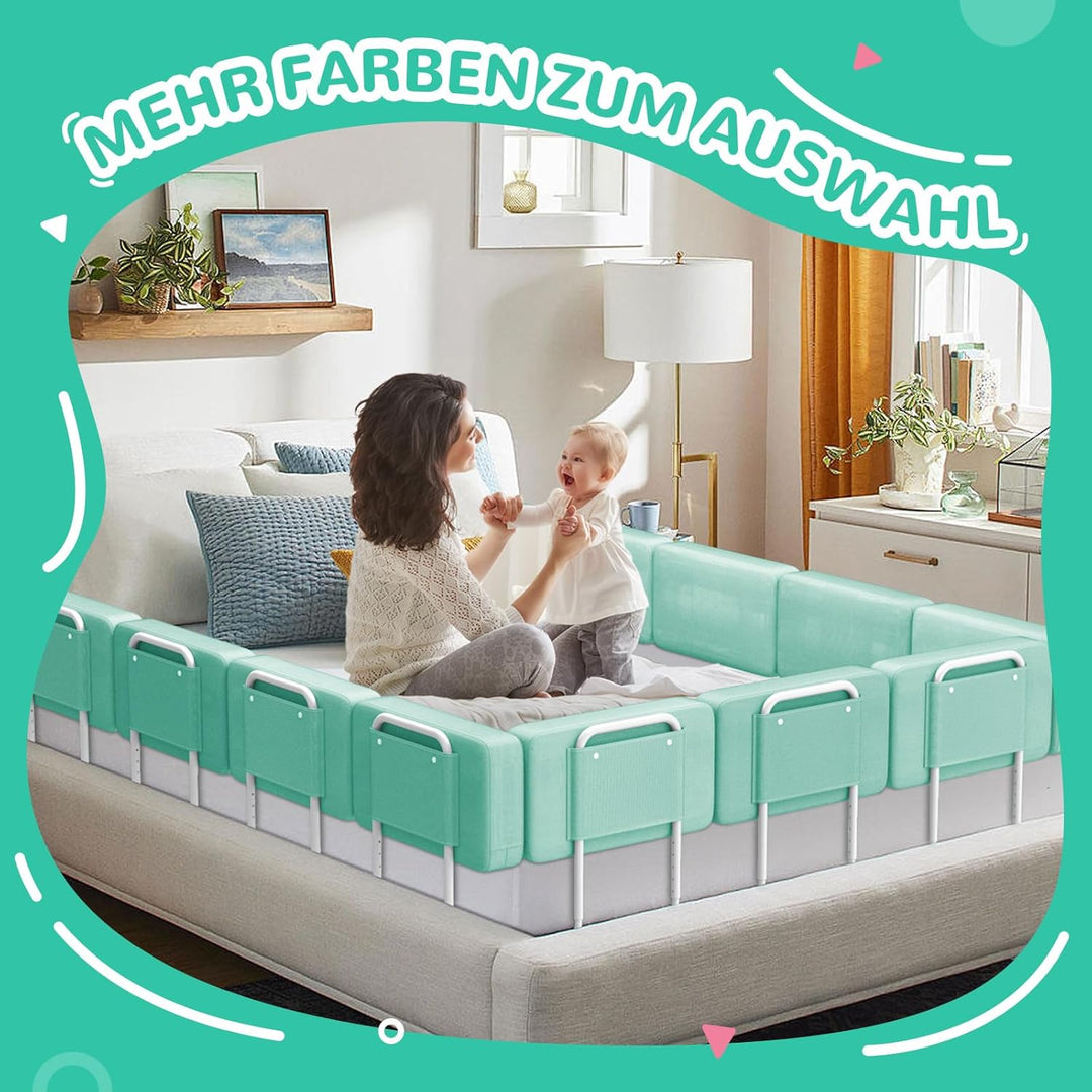 Soontrans Rausfallschutz Bett, Sorgt für Süsse Träume für Ihren Kleinen, Rausfallschutz Boxspringbet