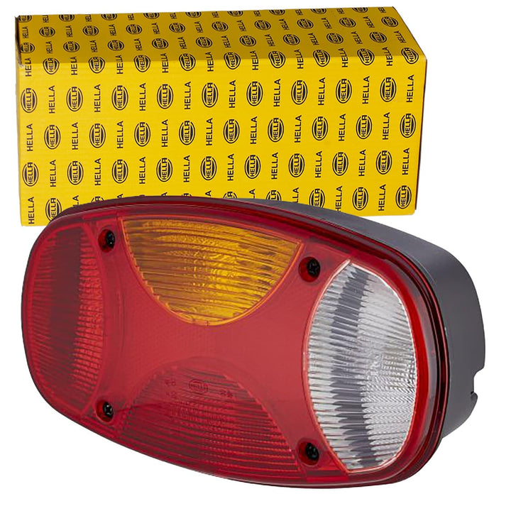 HELLA - Heckleuchte - Cargoluna - Glühlampe - 24/12V - Anbau/geschraubt - Lichtscheibenfarbe: mehrfa
