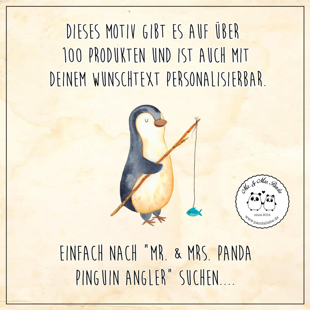 Mr. & Mrs. Panda Pott Pinguin Angler - Geschenk, Pinguine, Henkelbecher, Motiviert, Geschenkidee, Ki