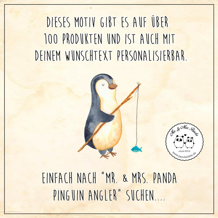 Mr. & Mrs. Panda Pott Pinguin Angler - Geschenk, Pinguine, Henkelbecher, Motiviert, Geschenkidee, Ki