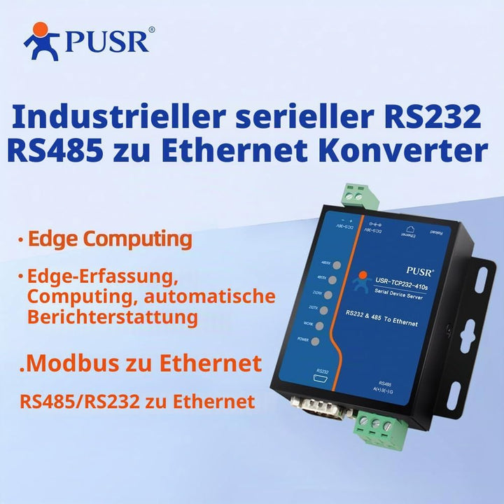 RS485 RS232 zu Ethernet Modbus Gateway Modbus zu Ethernet Modbus RTU zu TCP USR-410S