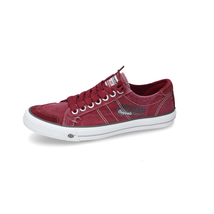 Dockers by Gerli Herren Low-Top Sneaker, Männer Halbschuhe 45 EU Dunkelrot 720, 45 EU Dunkelrot 720