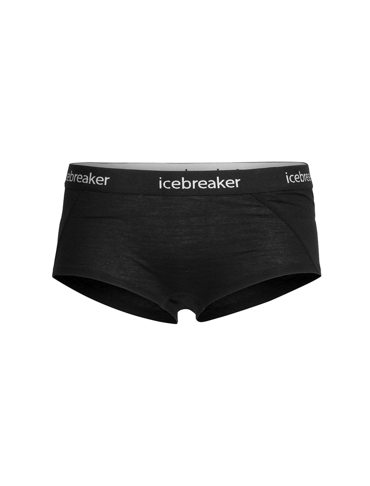 Icebreaker Damen Funktionsunterwäsche Sprite Hot Pants XS Schwarz, XS Schwarz