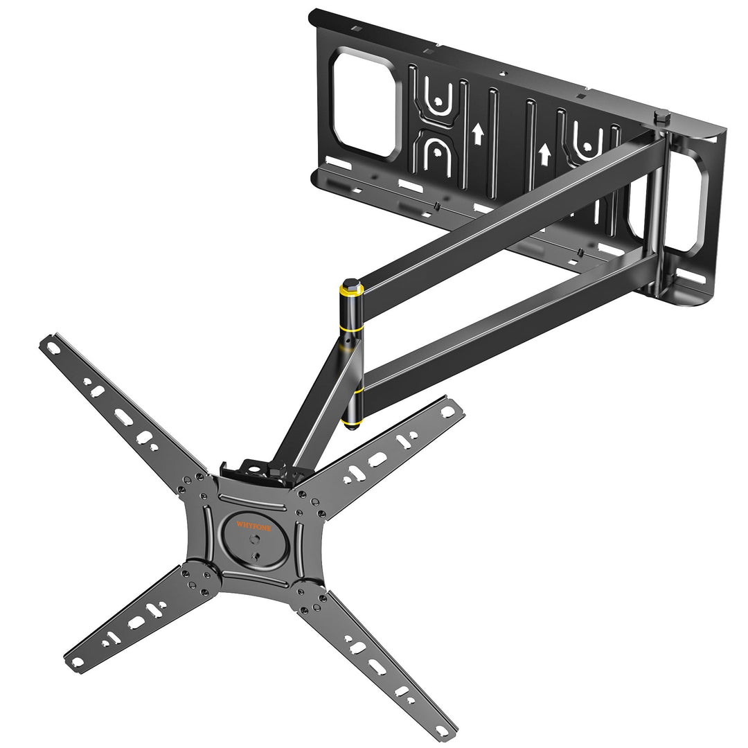 TV Wandhalterung mit 655mm Langem Arm für 13-50 Zoll Fernseher oder Monitor, 180° Drehung Fernsehhal
