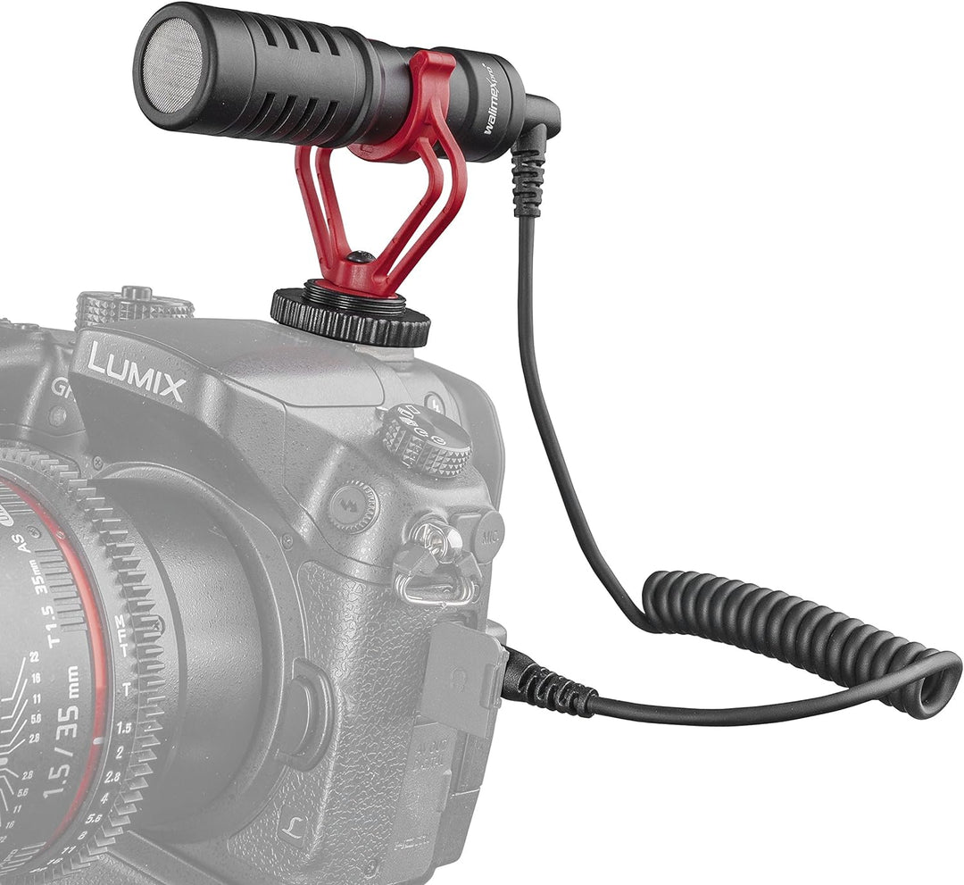 Walimex pro VLOG – Videomikrofon, Richtmikro, Shotgun Mikro für DSLR und spiegellose Kameras, Smartp