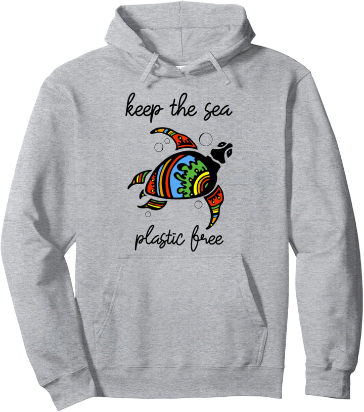 Keep The Sea Plastic Free - Stop Ocean Pollution - Eco Pullover Hoodie