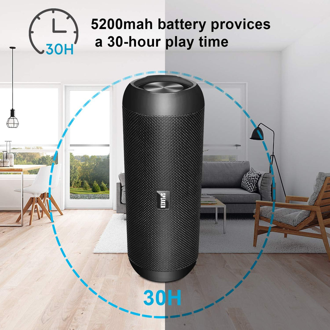 Bluetooth Lautsprecher, Upgraded Portabler Lautsprecher 30W, Musikbox Bluetooth Box, mit 360° HD Ste