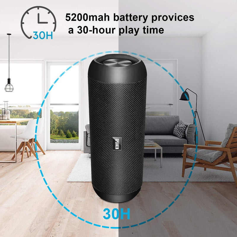 Bluetooth Lautsprecher, Upgraded Portabler Lautsprecher 30W, Musikbox Bluetooth Box, mit 360° HD Ste